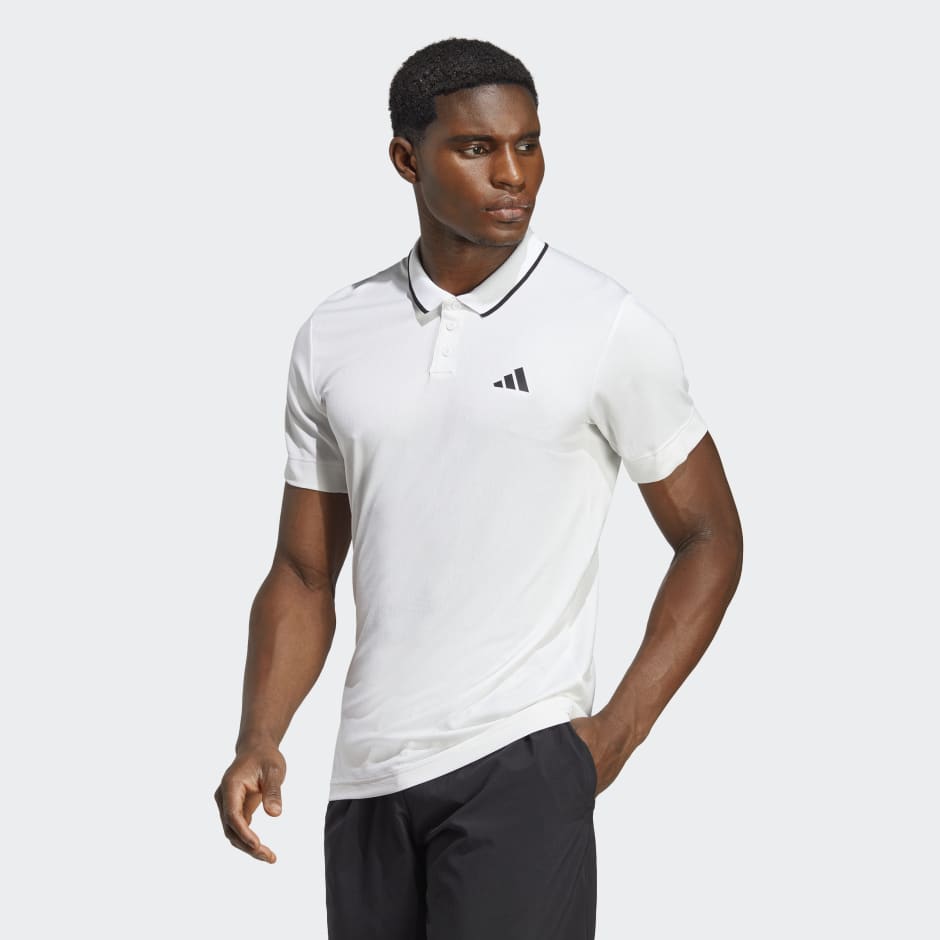 adidas Tennis FreeLift Polo Shirt - White | adidas UAE