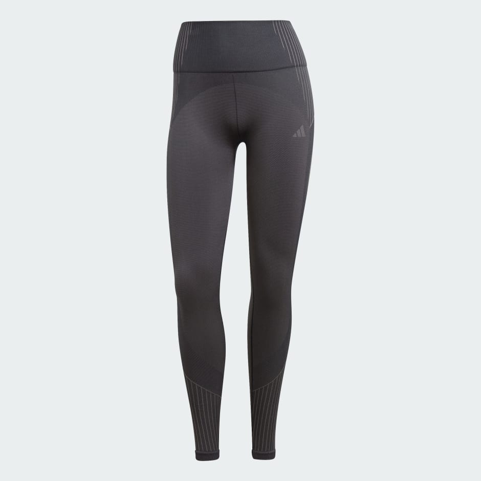 adidas Seamless Branded 7/8 Leggings - Black