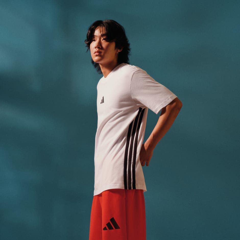 Essentials 3-Stripes Single Jersey Tee