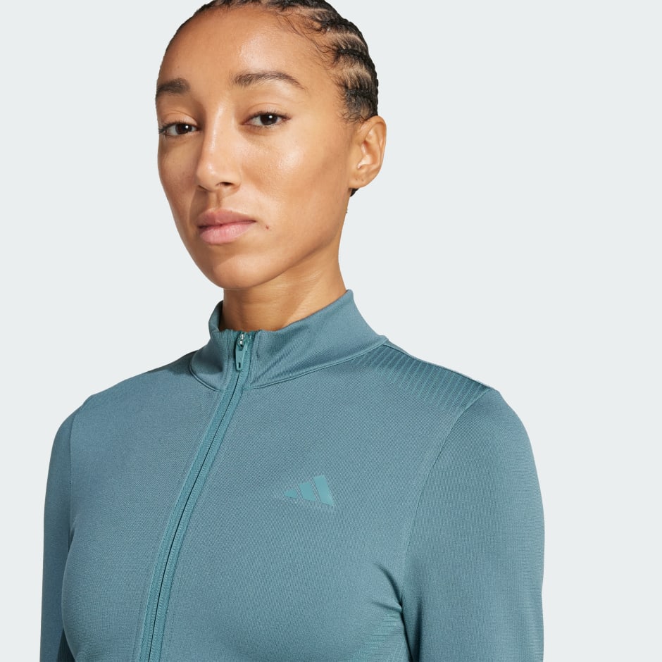 Pletena jakna s patentnim zatvaračem cijelom duljinom Workout Essentials