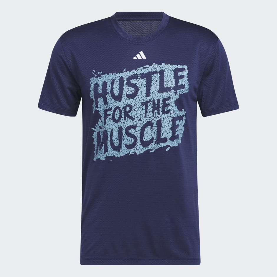 Hustle for the Muscle AEROREADY Short Sleeve Graphic Training Tee image number null