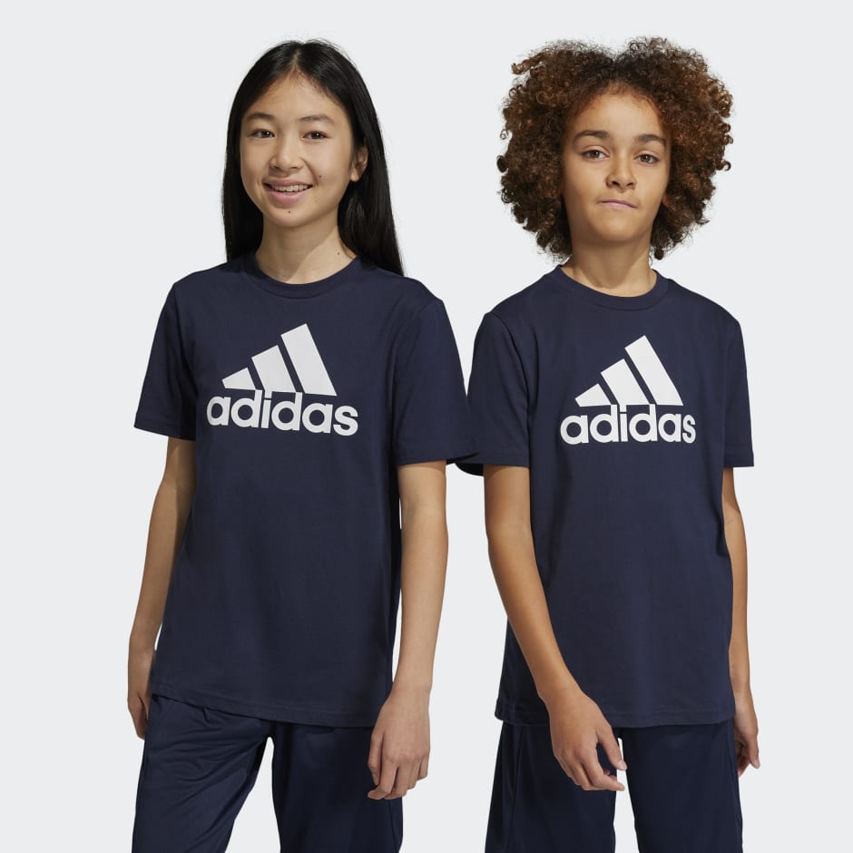 adidas Big Logo Cotton Tee - Blue | adidas GH