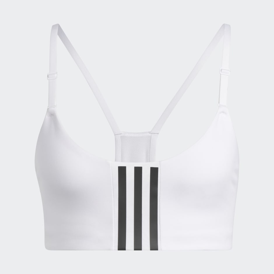 adidas Women's Training Light Support 3 Stripe Bra