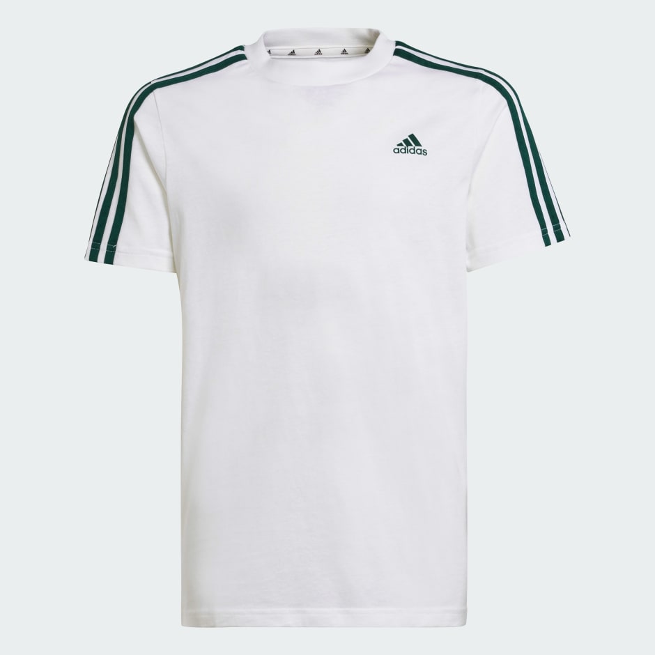 Kids Clothing Essentials 3 Stripes Cotton Tee White adidas Saudi Arabia