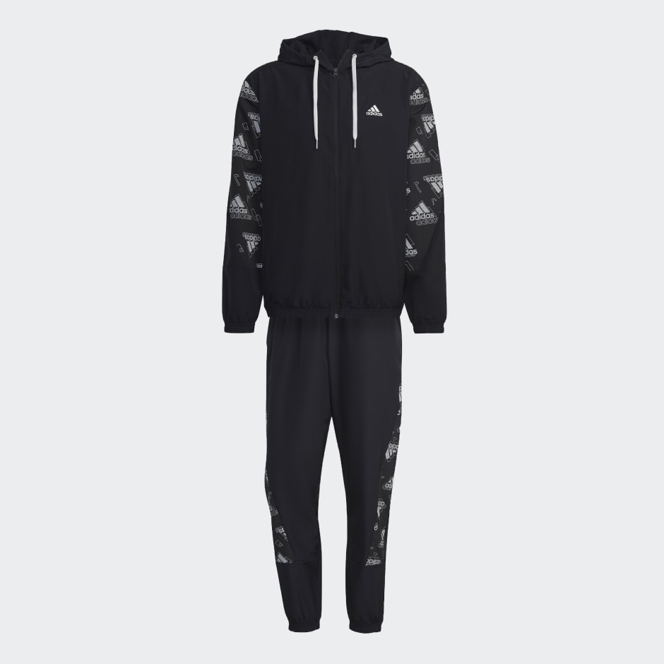 Woven Allover Print Track Suit image number null
