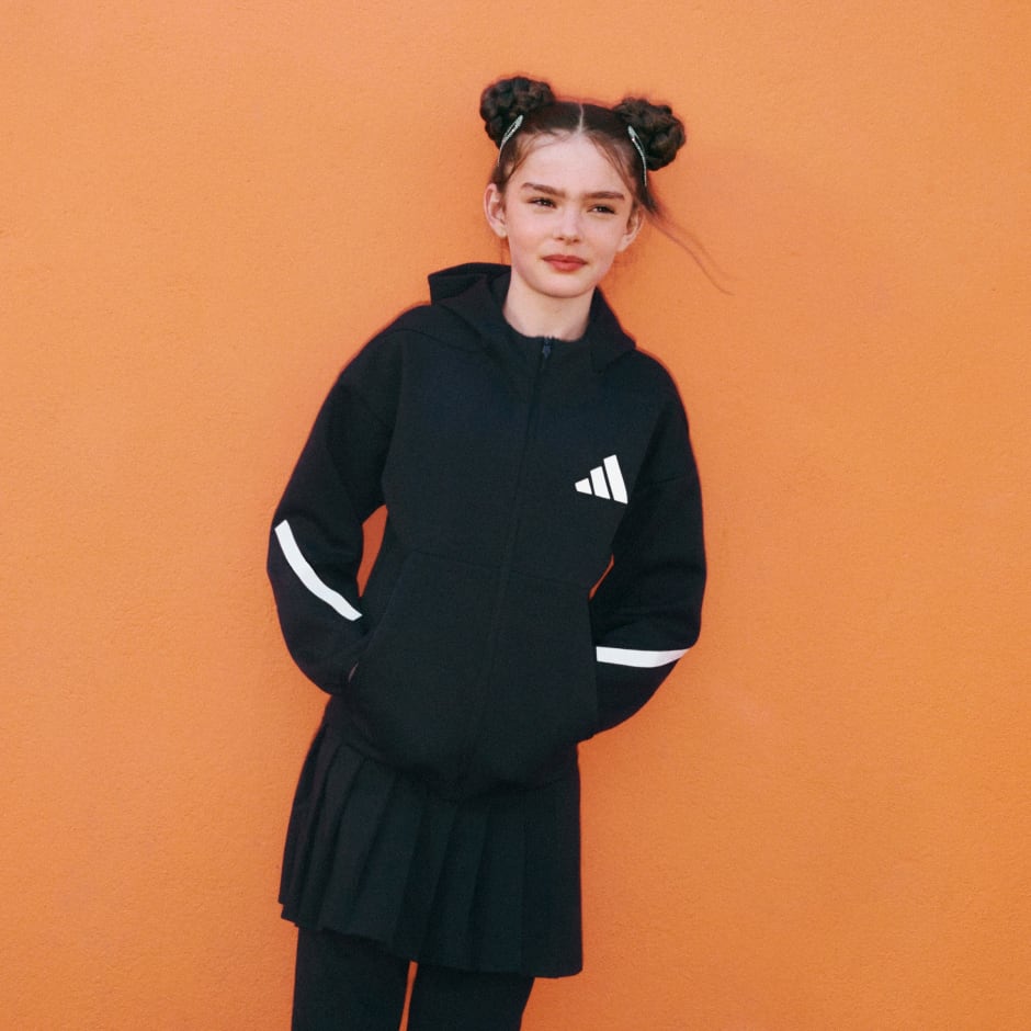 n0n0　0107 ♡ adidas Hoodie Z.N.E. Full Zip - Black Kids