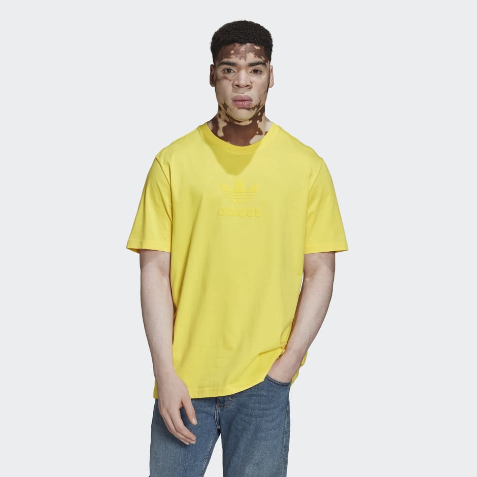 Men's Clothing Trefoil Series Street Tee - Yellow | adidas Oman