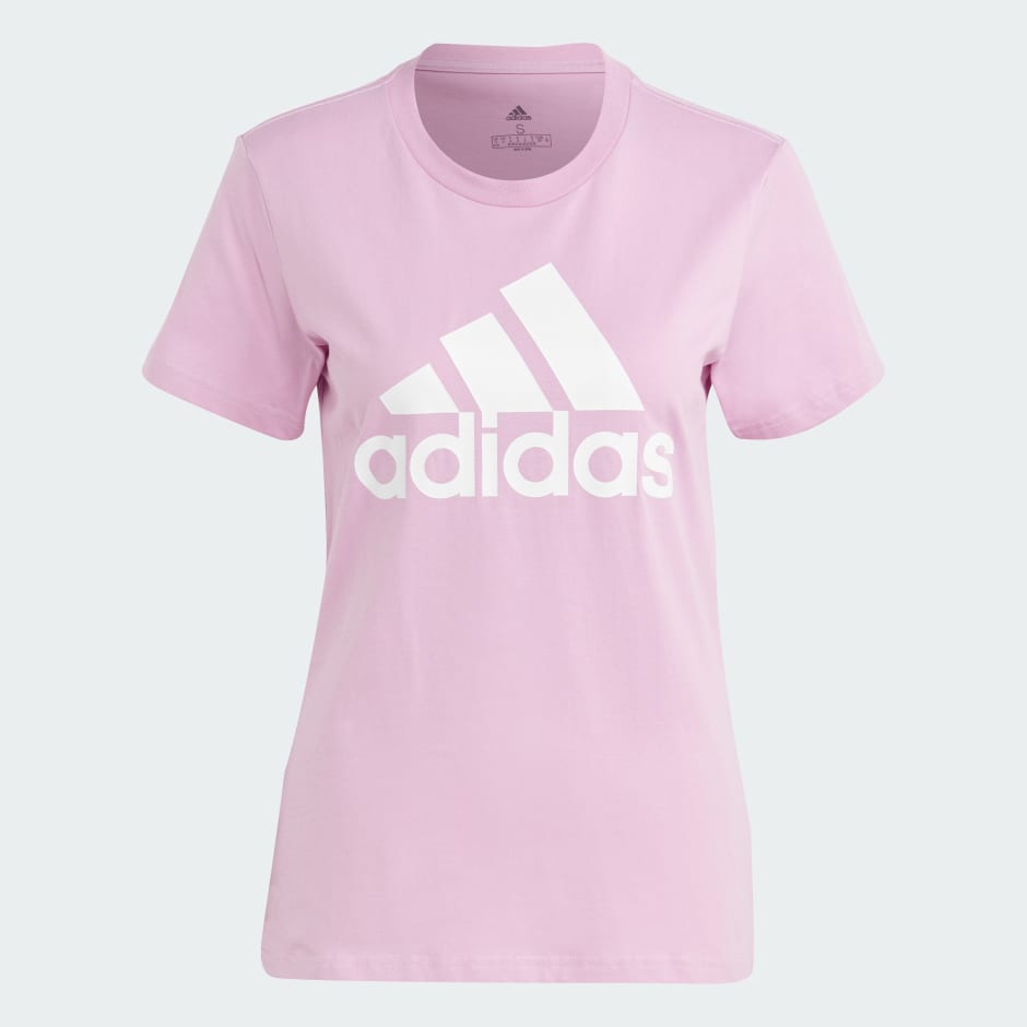 adidas Essentials Logo Tee - Purple | adidas UAE