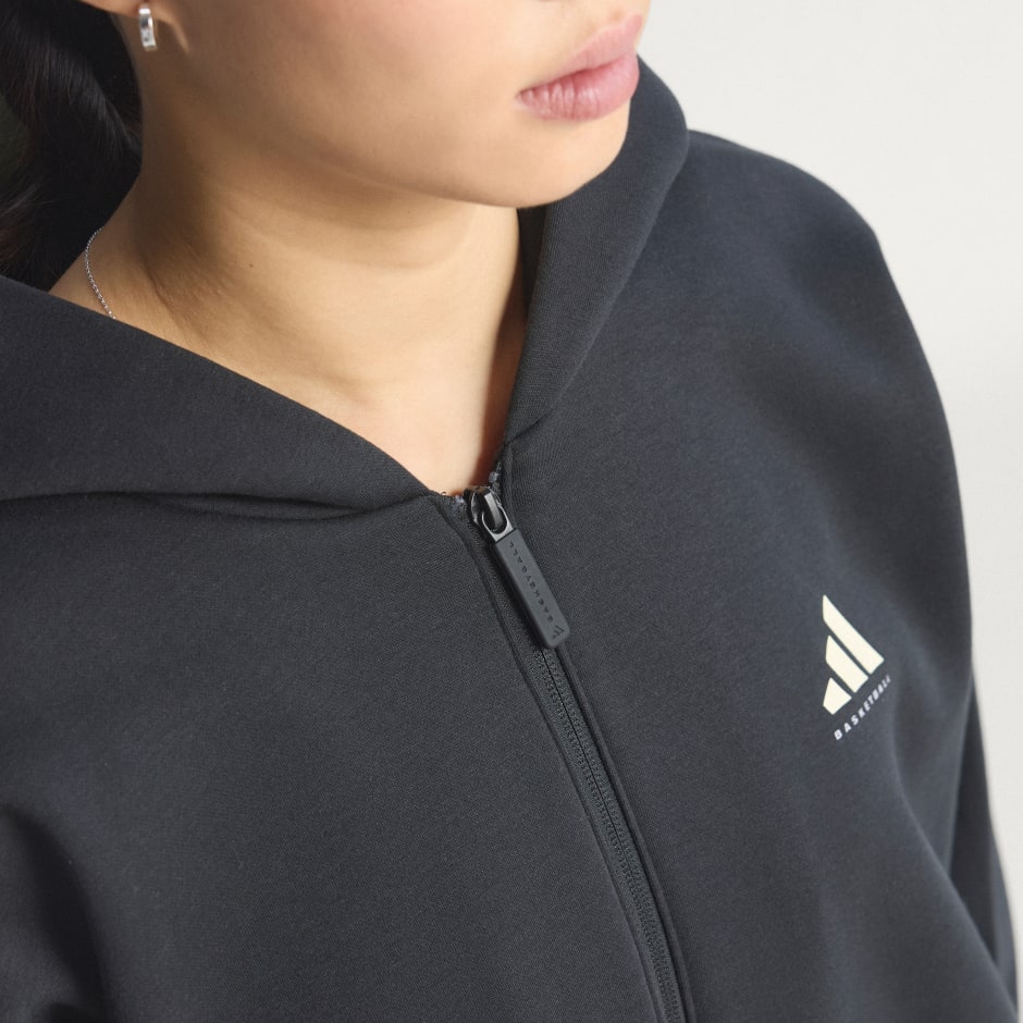 Veste &agrave; capuche zip int&eacute;gral adidas Basketball (Non genr&eacute;e)