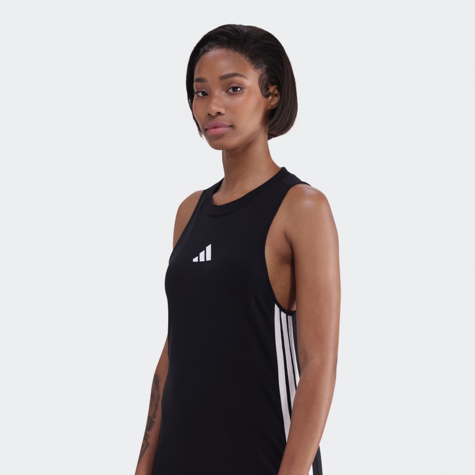 Essentials 3-Stripes Long Racerback Dress