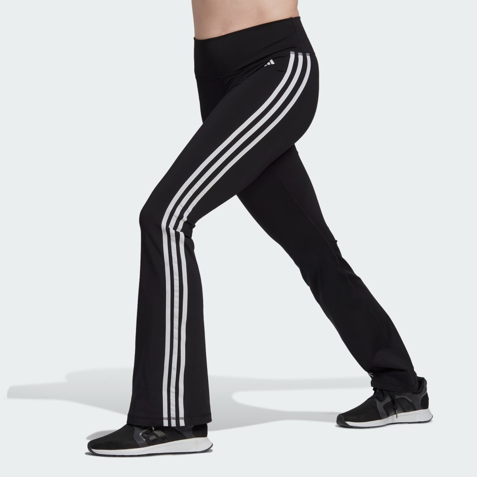 adidas Originals ESSENTIALS FLARED - Leggings - Trousers - black