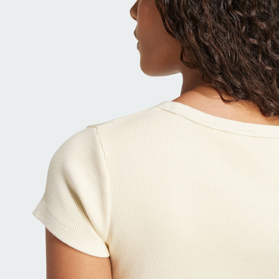 Ribbed Short Sleeve Top