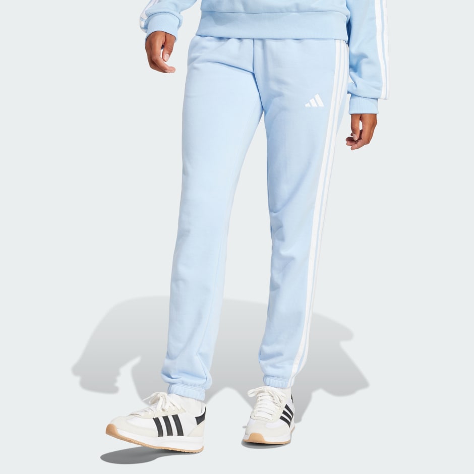 Essentials 3-Stripes French Terry Cuffed Pants