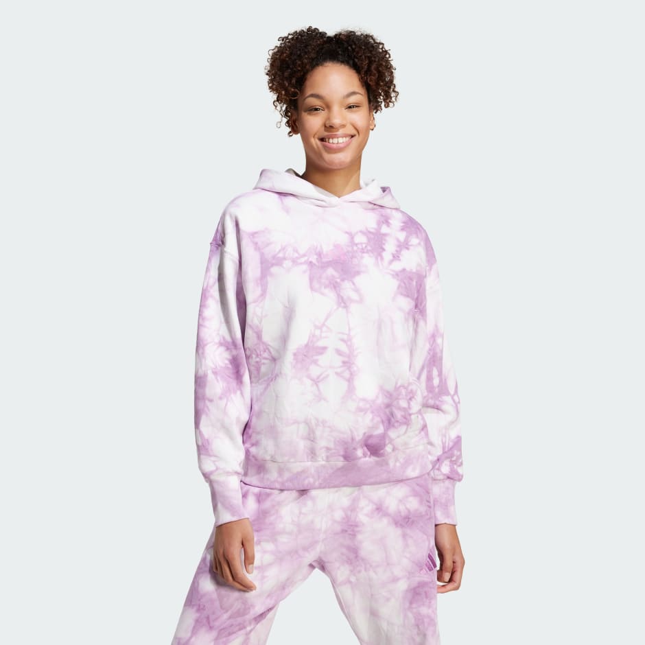 ALL SZN Fleece Tie-Dye Loose Hoodie