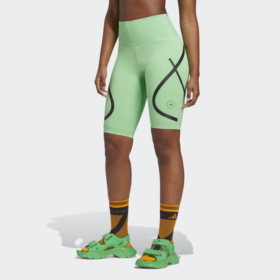 Green TruePace running shorts, adidas By Stella McCartney