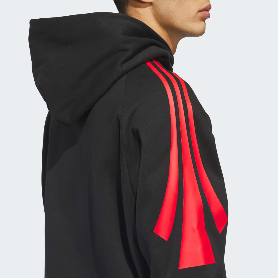 adidas Basketball 3-Stripes Fleece Hoodie (Gender Neutral)