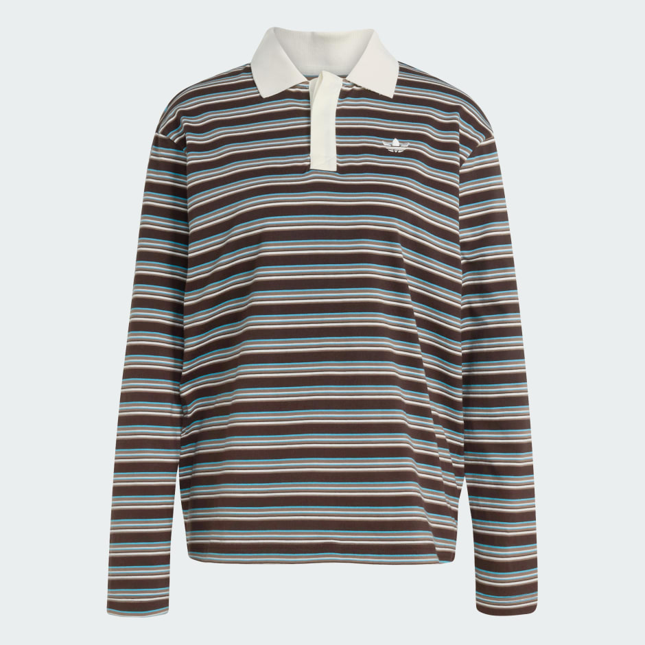 STRIPED OVZD LS POLO Shirt