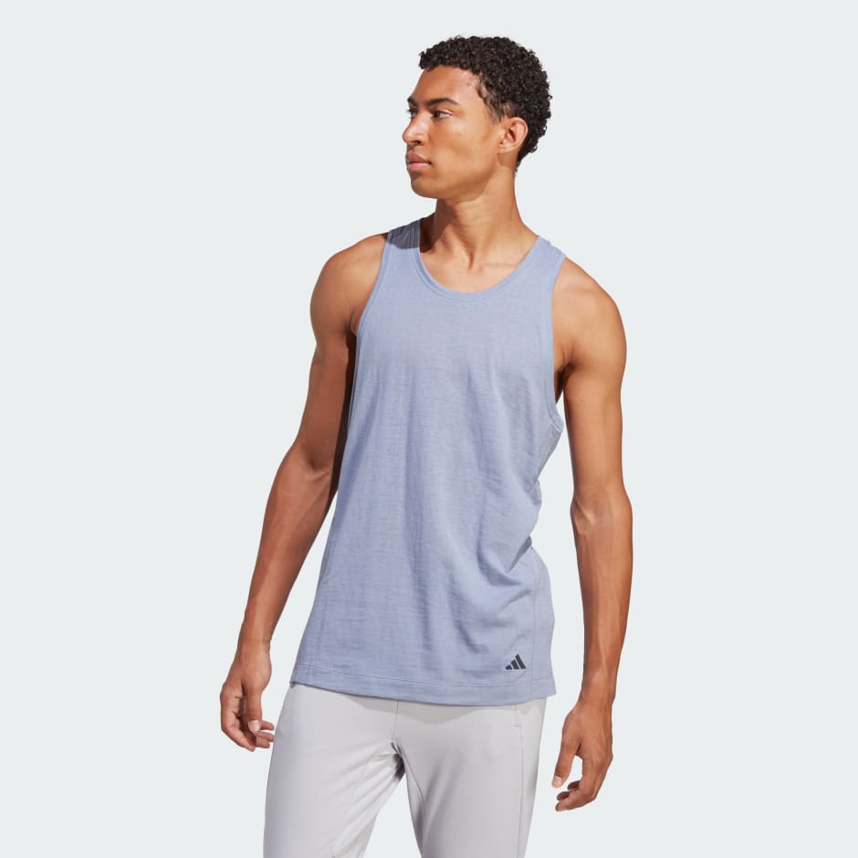 Men's Clothing - Yoga Training Tank Top - Purple | adidas Egypt