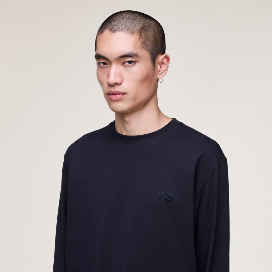 TRICOU CU M&Acirc;NECI LUNGI CU LOGO Y-3