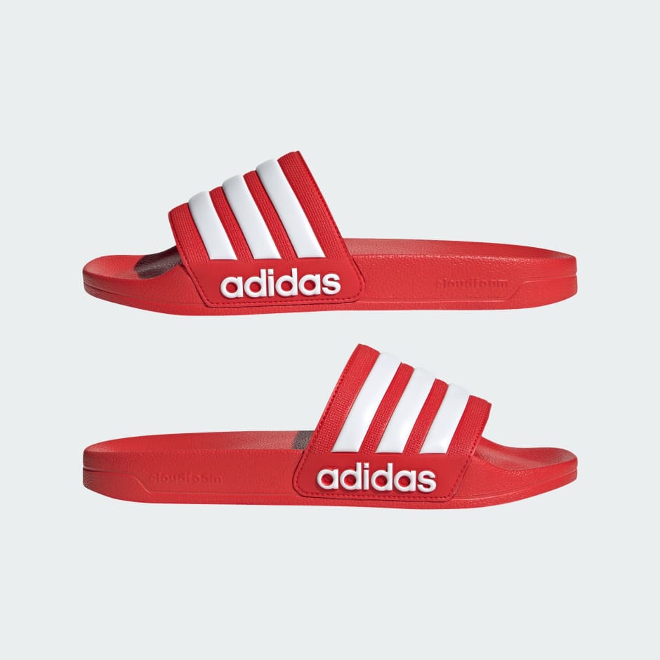 Adidas flip hot sale flops red