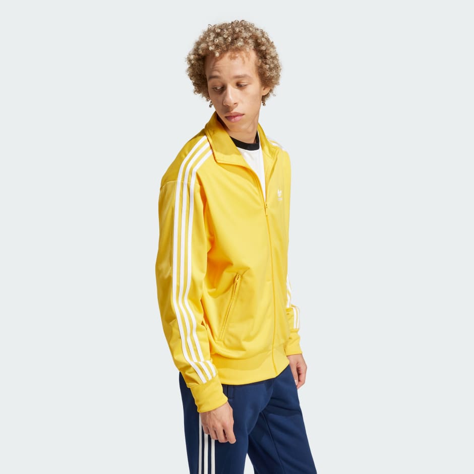 Adidas firebird track online jacket yellow