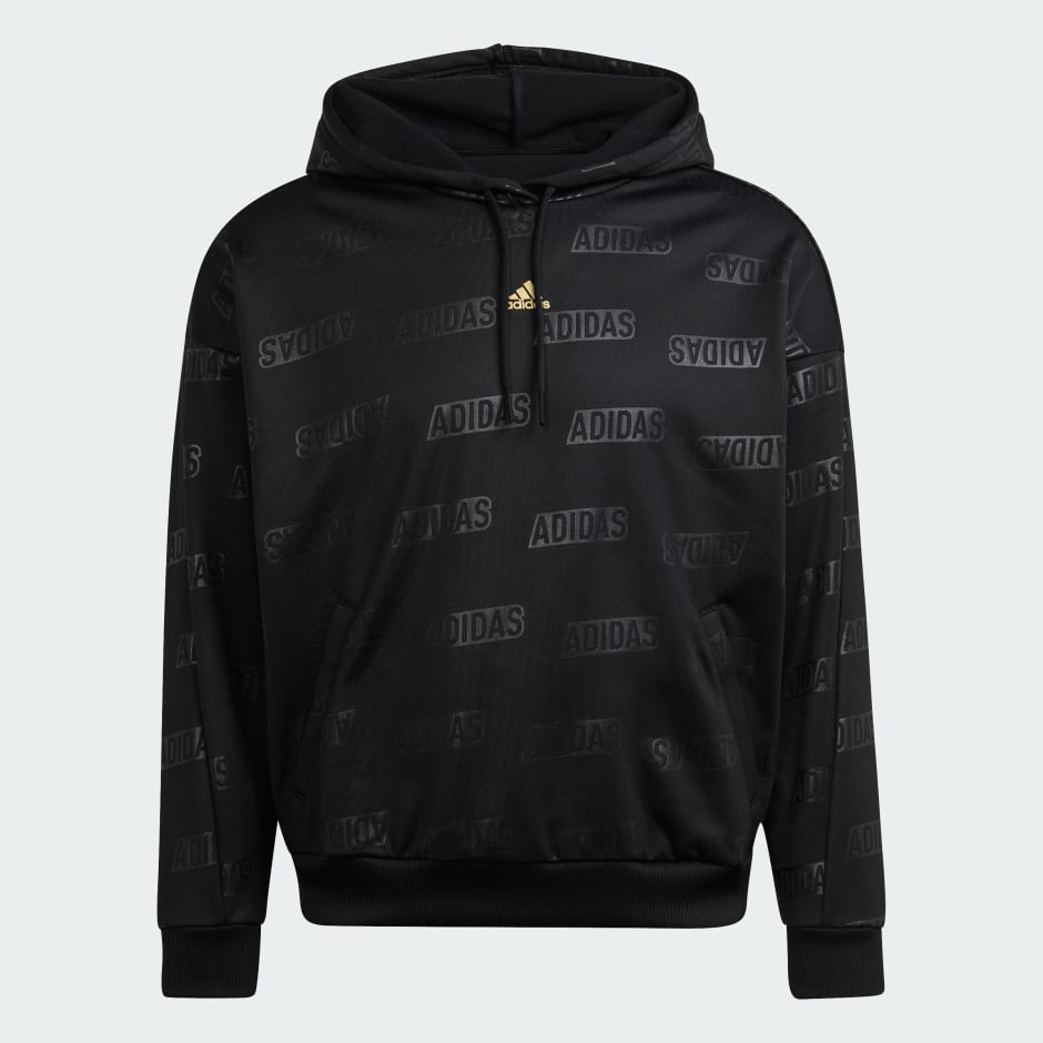 ADIDAS EMBOSSED MONOGRAM FLEECE HOODIE (IM2586)