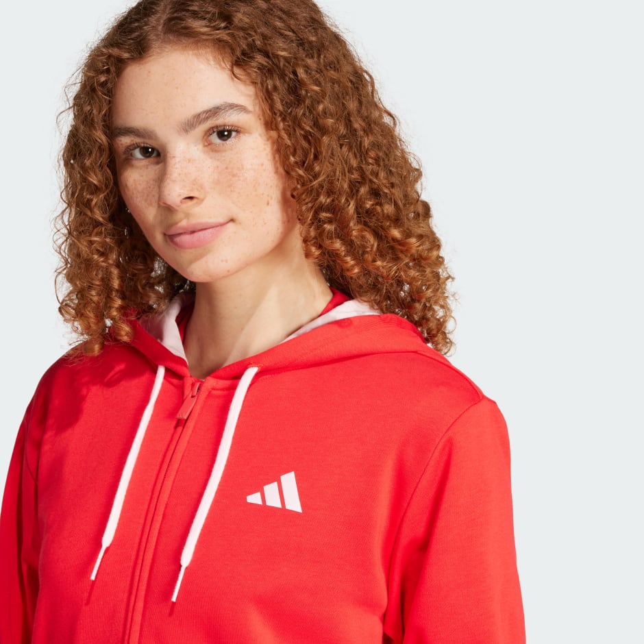 Hanorac flaușat cu fermoar lung Essentials Color Pop