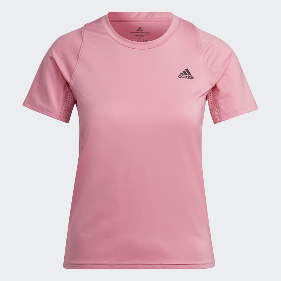 Limpia el cuarto lavar Violeta Women's Clothing - Run Fast Running Tee Made With Parley Ocean Plastic -  Pink | adidas Bahrain