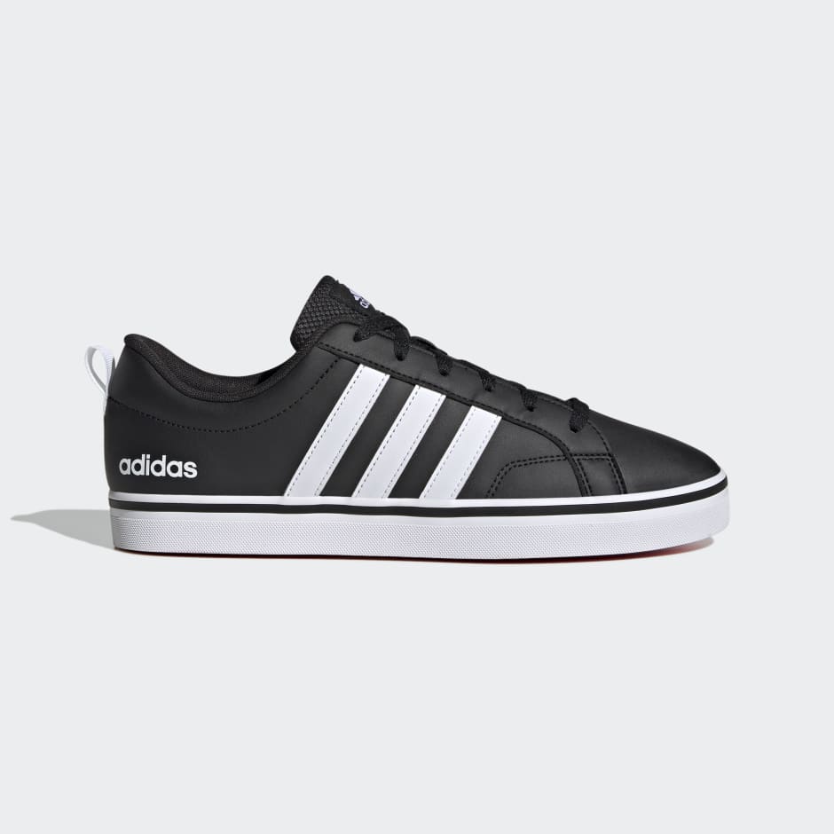 Adidas shoes black store and white stripes