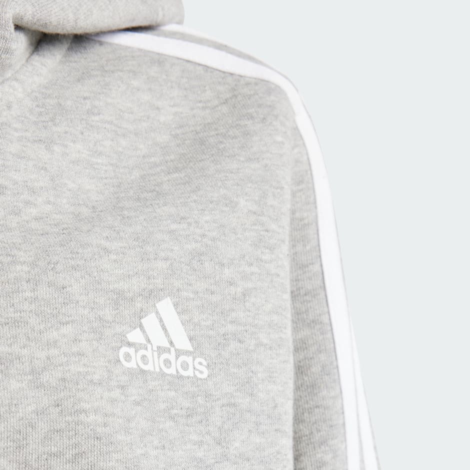 سُترة Essentials 3-Stripes Fleece Full-Zip