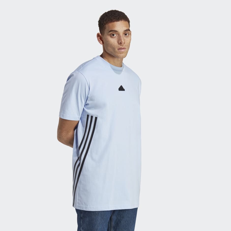 Men's Clothing - Future Icons 3-Stripes Tee - Blue | adidas Egypt