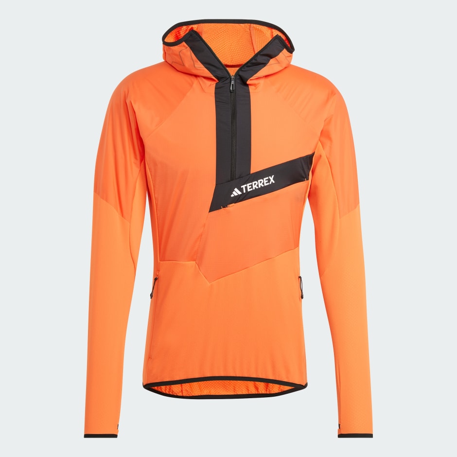 Jachetă Techrock Ultralight din lână fleece, cu glugă și fermoar 1/2