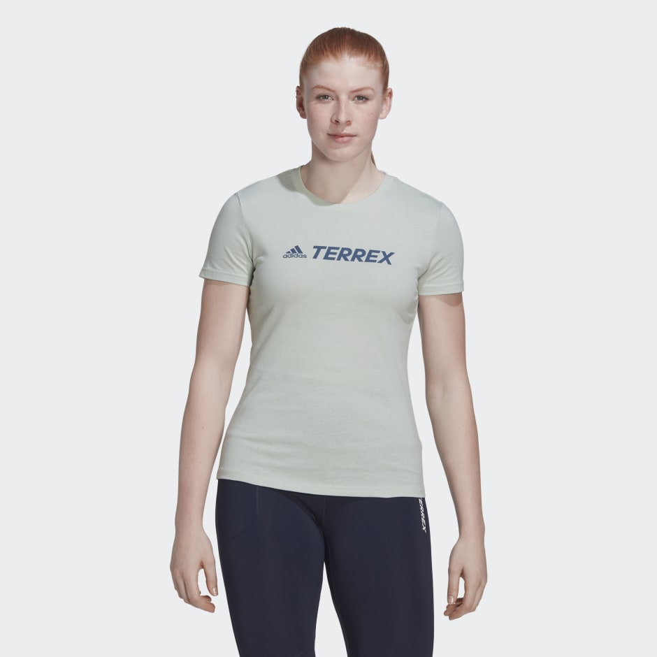 adidas Terrex Classic Logo Tee - Green | adidas SA