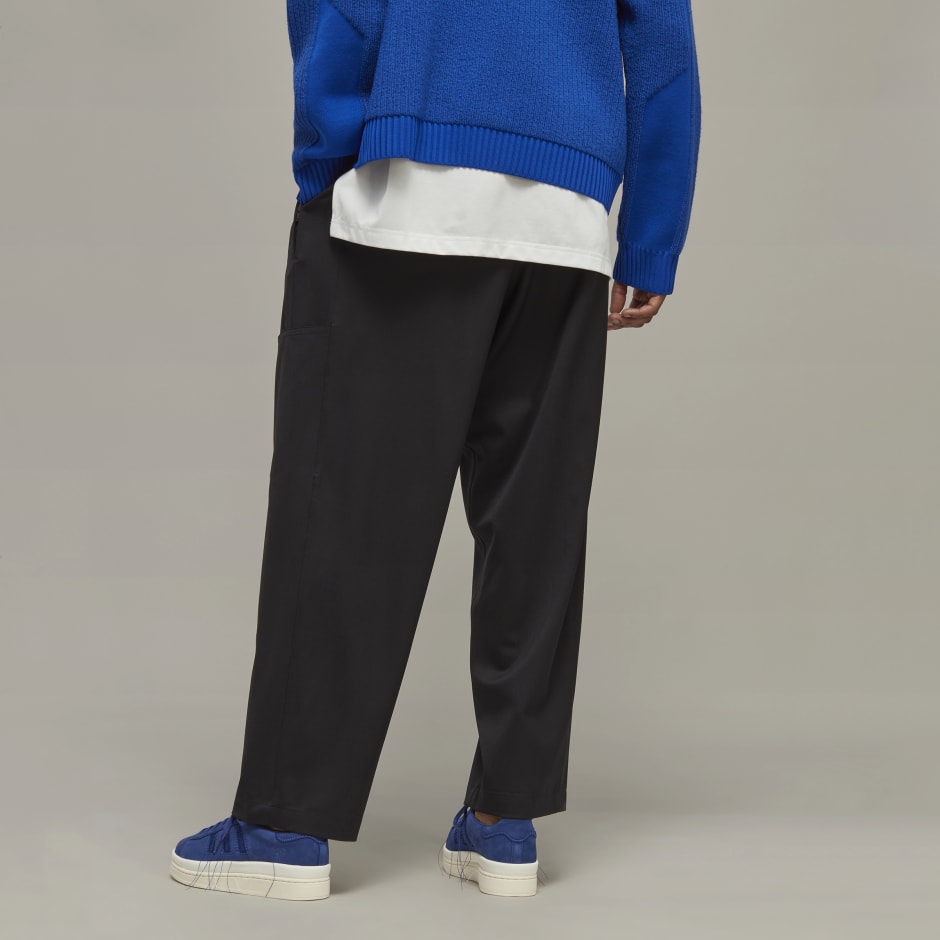 Y-3 Refined Wool Straight-Leg Pants image number null