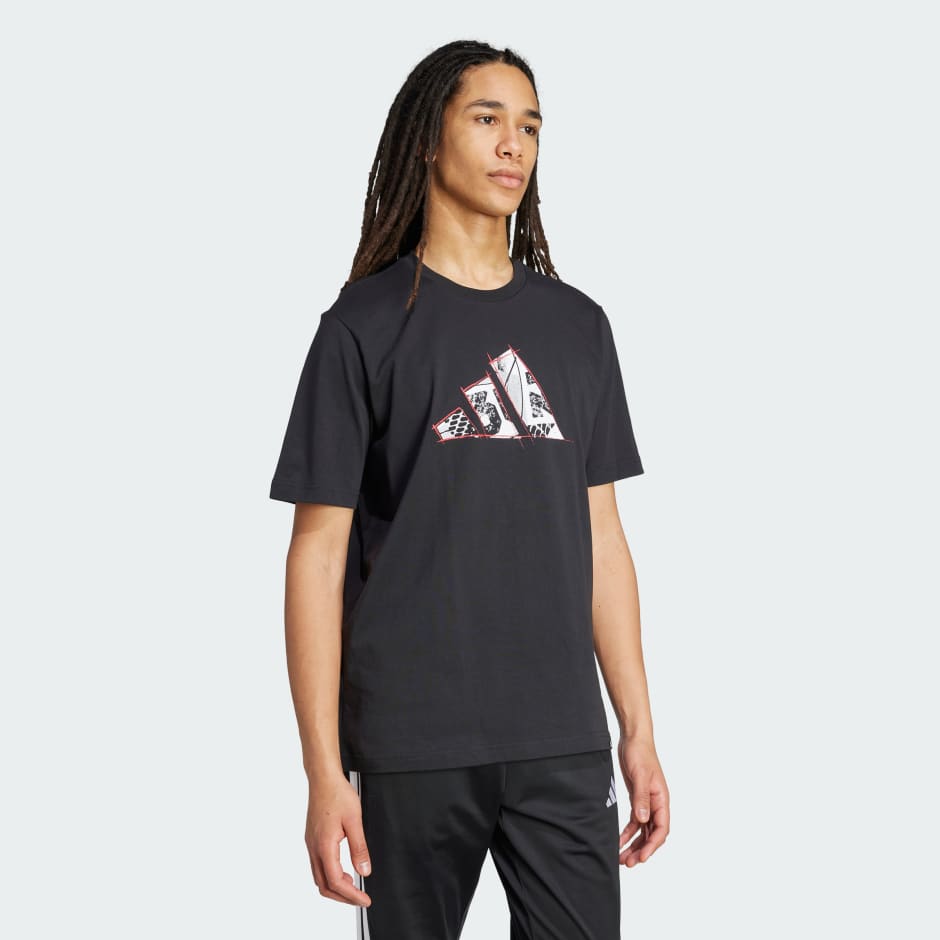 Tricou cu imprimeu și logo