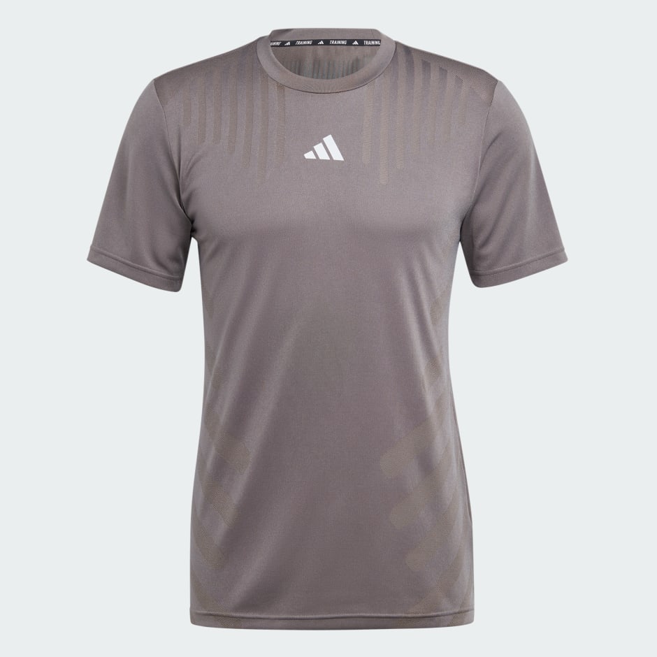 Clothing - HIIT Airchill Workout Tee - Brown | adidas South Africa