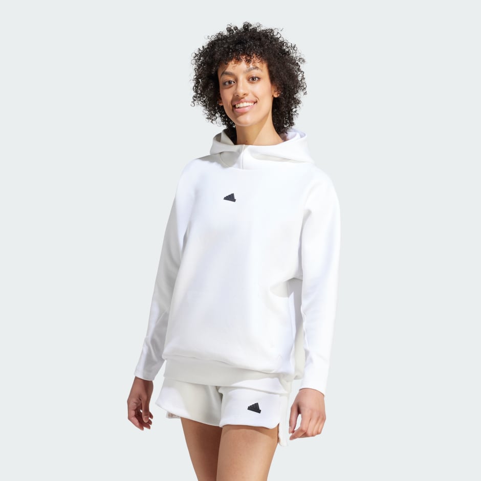 Uitmaken Verstrooien enkel en alleen Women's Clothing - adidas Z.N.E. Overhead Hoodie - White | adidas Oman