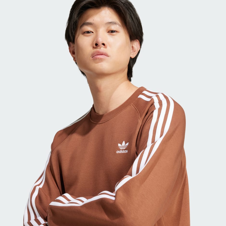 Bluză cu guler rotund și 3 dungi Adicolor Classics