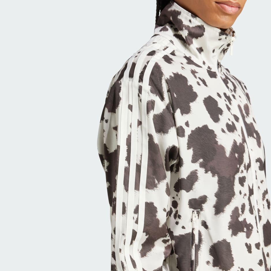 Originals Satin Cow Print Track Top