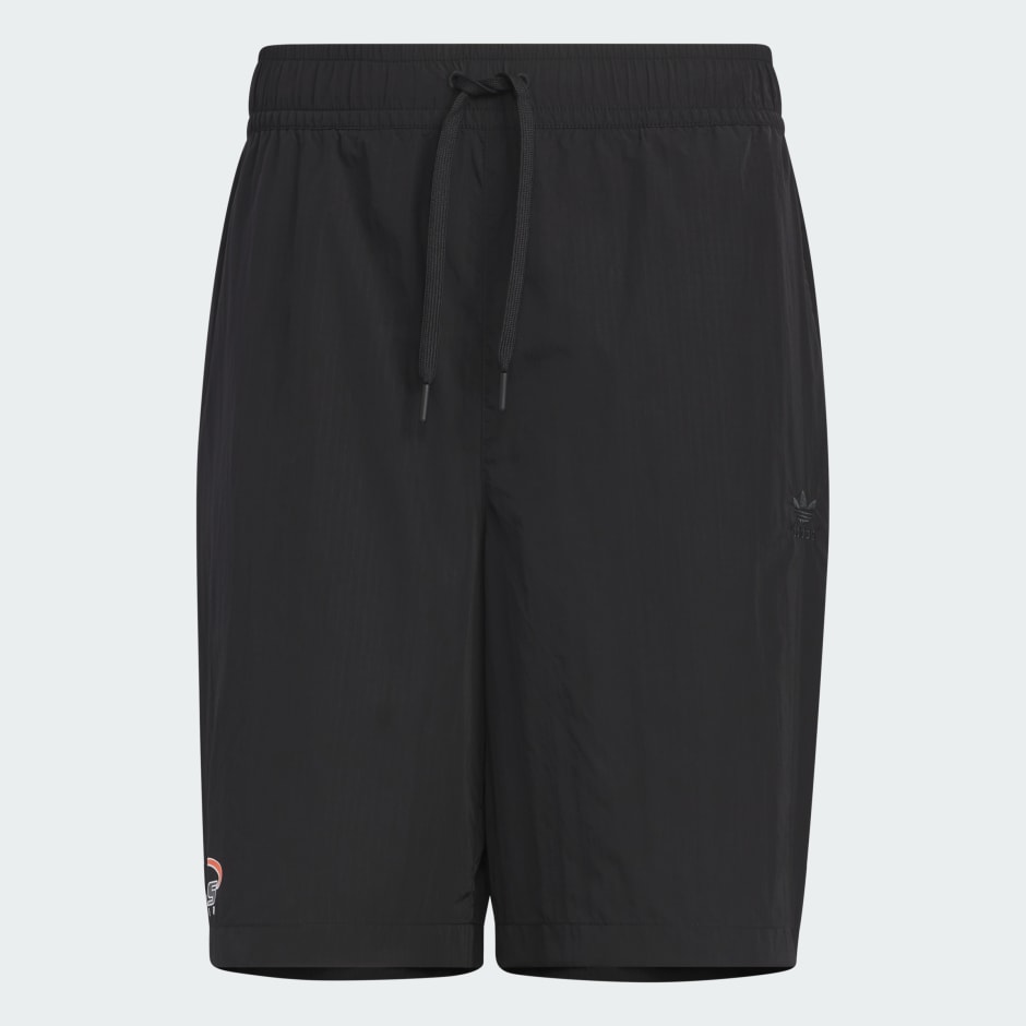 Trefoil Logo Play Football Graphic Light Woven Shorts