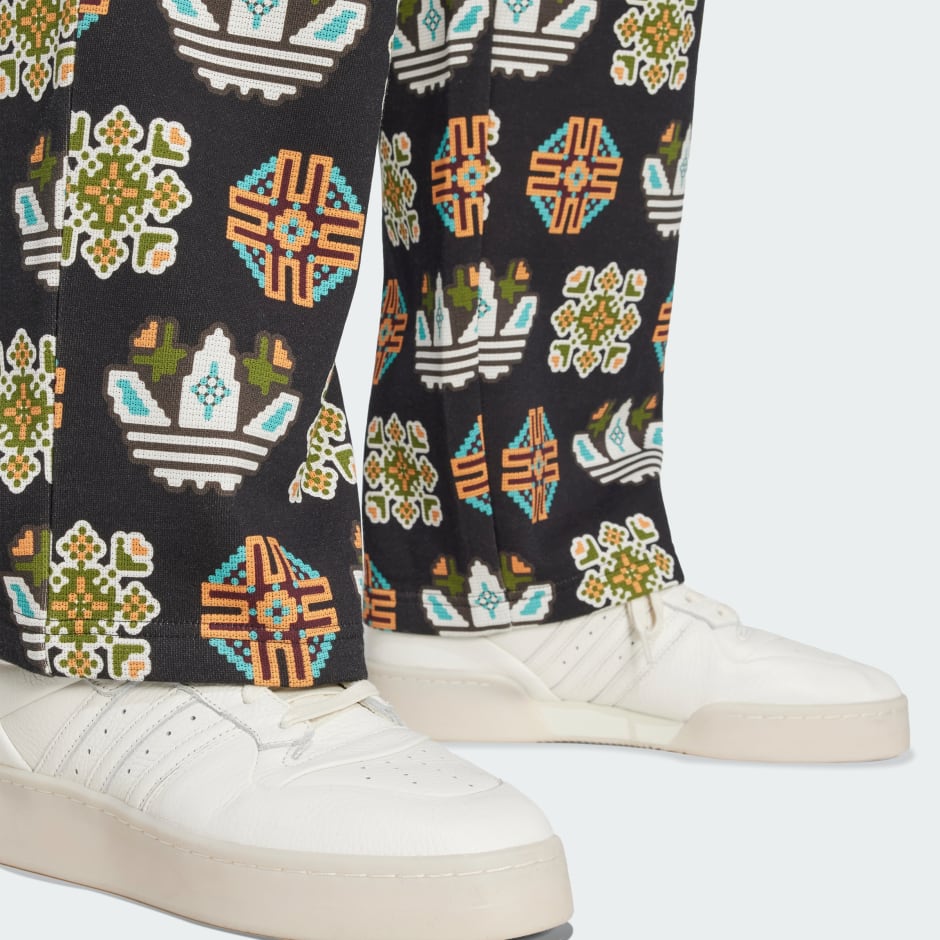 Tile Allover Print Loose Sweat Pants