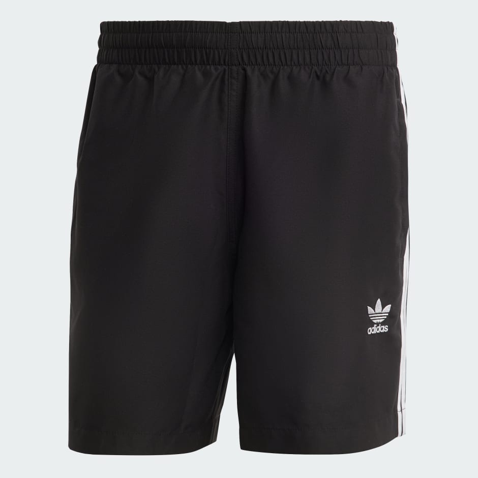 adidas Originals Adicolor 3-Stripes Swim Shorts - Black | adidas LK