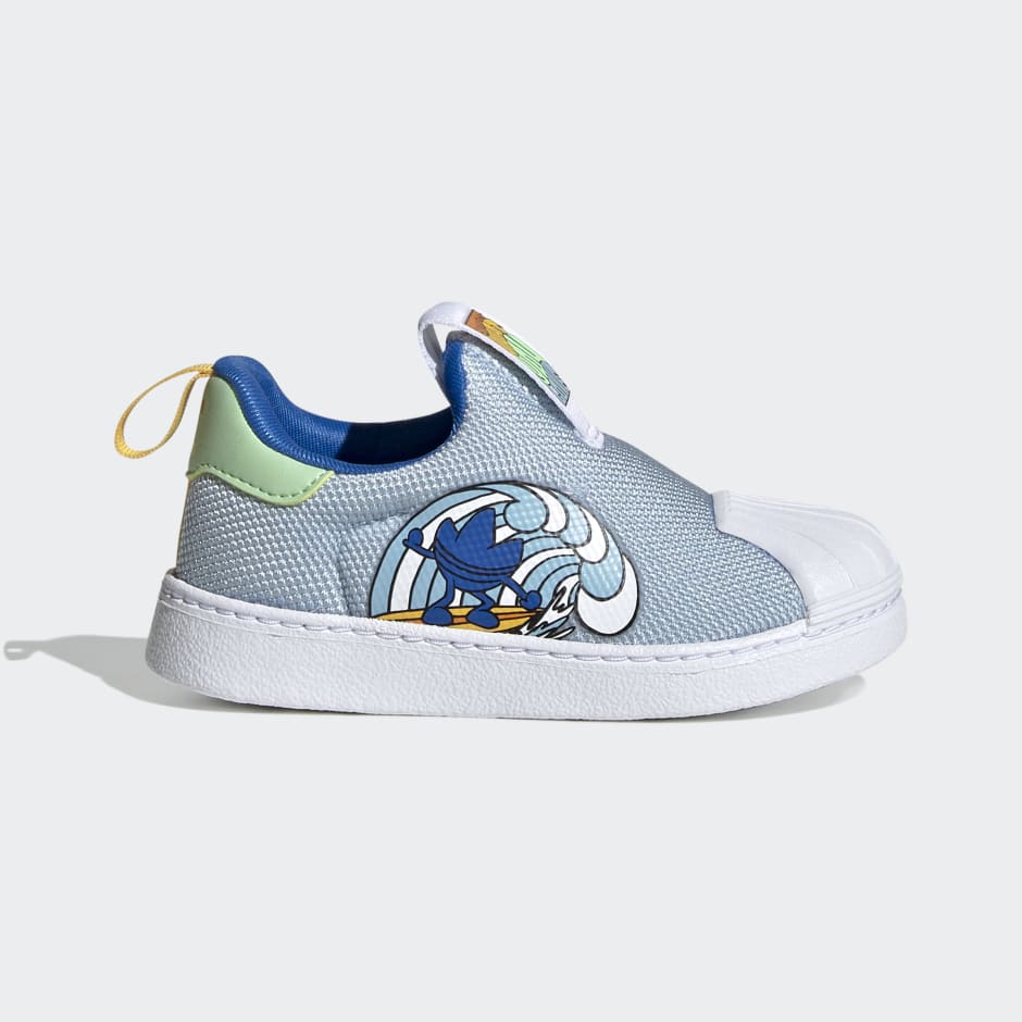 Baby blue 2025 adidas toddler shoes