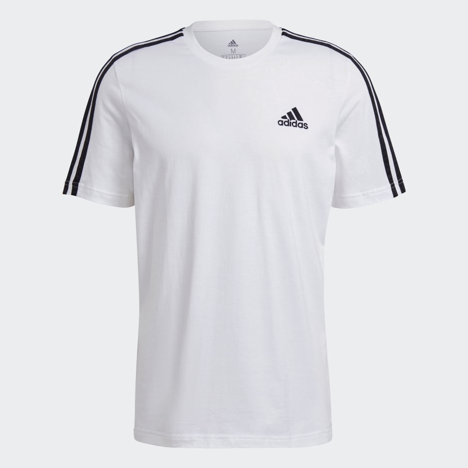 adidas Essentials 3-Stripes Tee - White | adidas LK