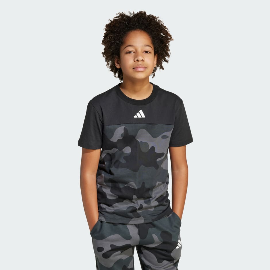 تيشيرت للأطفال Seasonal Essentials Camo Cotton