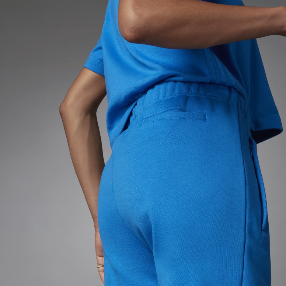 Blue Version Side Slit Track Pants