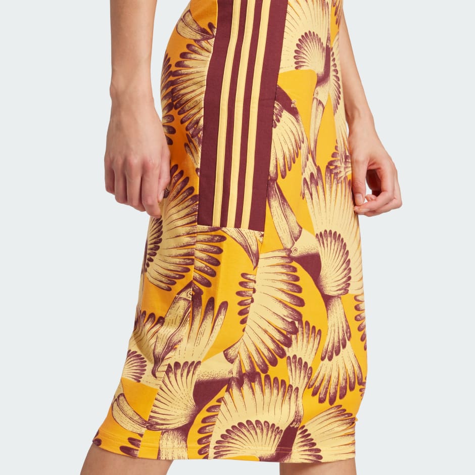 adidas adidas x FARM Premium Dress - Yellow | adidas GH