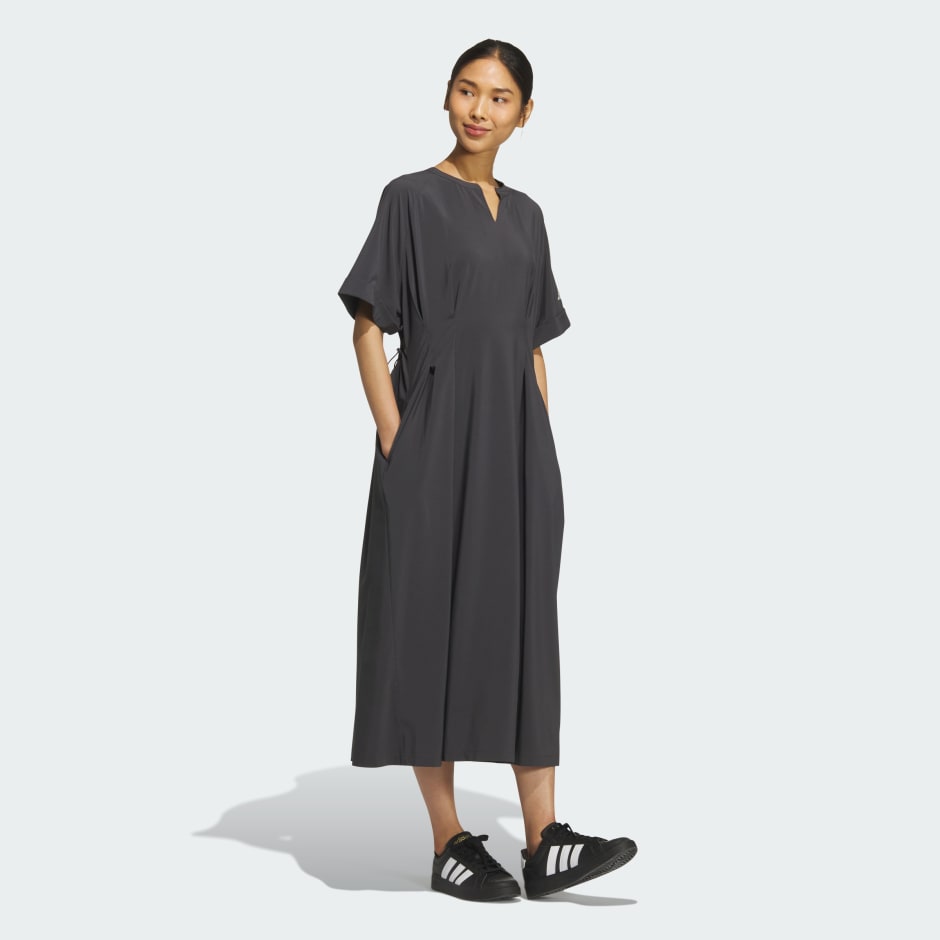 SOFTLUX STRETCH WOVEN LOOSE FIT DRESS