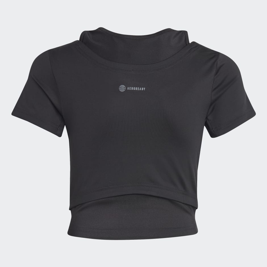 Clothing - AEROREADY Tee - Black | adidas South Africa