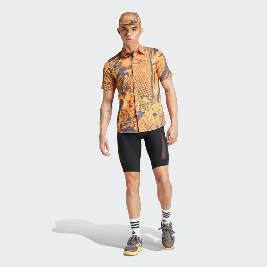 Trackstand Stencilled Art Cycling Shirt (Gender Neutral)